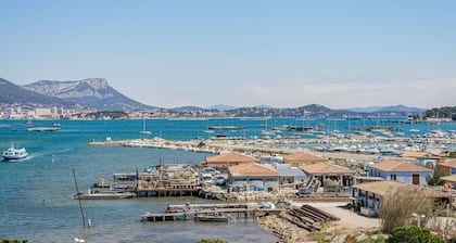 Apartment mit Strandblick, Terrasse und WLAN