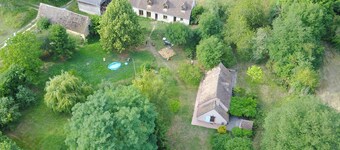 Near the mans, quiet house in farmhouse