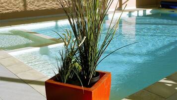 Indoor pool, a heated pool