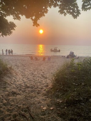 Entrance to private beach