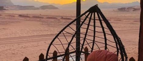 Outdoor wedding area