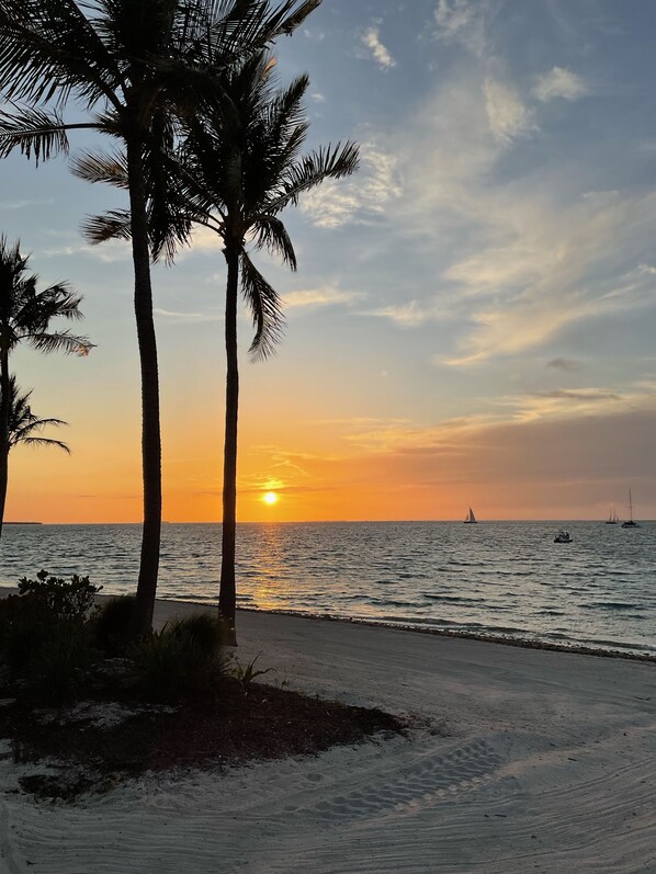 Beach nearby, sun loungers, beach towels