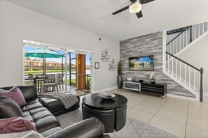 Smart TV, Netflix, DVD player, ping pong