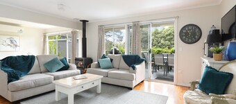 Hyggeligt familiehus.  Hund velkomne.