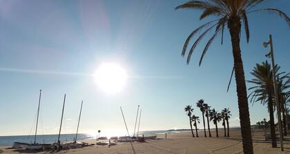 Appartement de plage moderne en premiÚre ligne avec air conditionné