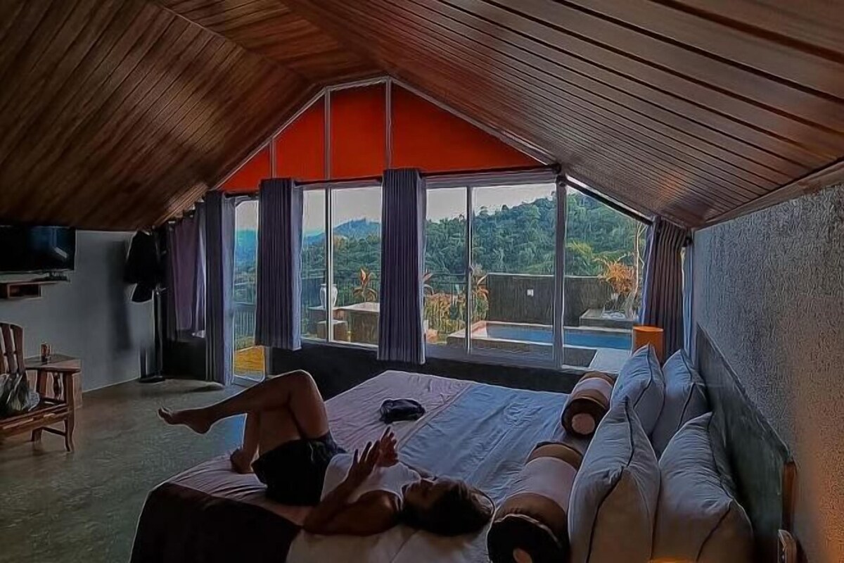 2 quartos, roupas de cama premium, edredons de pluma