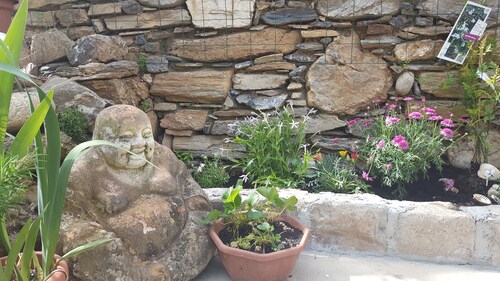 Cosy rural 3 bed stone cottage with terrace within walking distance of the river