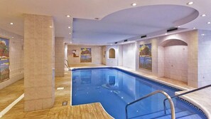 Indoor pool, a heated pool