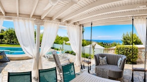 Terrace/patio - Villa Alina in Haniotis with private pool (Chaniotis)