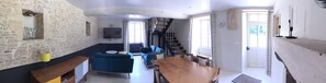 TV, fireplace, DVD player