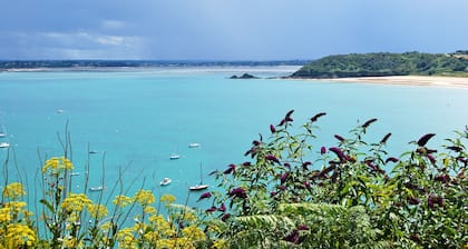 VILLA REZ-DE-CHAUSSĂE, VUE SUR MER, PRĂS DE LA PLAGE, WIFI, JARDIN 3000 M2
