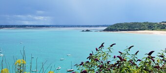 VILLA REZ-DE-CHAUSSĂE, VUE SUR MER, PRĂS DE LA PLAGE, WIFI, JARDIN 3000 M2