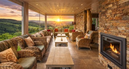 Luxueux chalet avec piscine couverte chauffée, Sauna, Hamman et billard