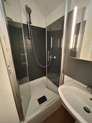 Shower, hair dryer