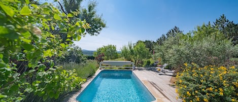 A heated pool