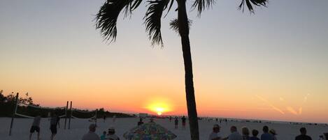 Sun loungers, beach towels