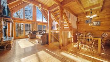 Smart-tv, eldstad, tv-spel och dvd-spelare