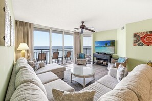 TV, DVD player - Spacious Updated Condo, Jacuzzi Tub, Lazy River | Windy Hill Dunes - 1203 (North Myrtle Beach)