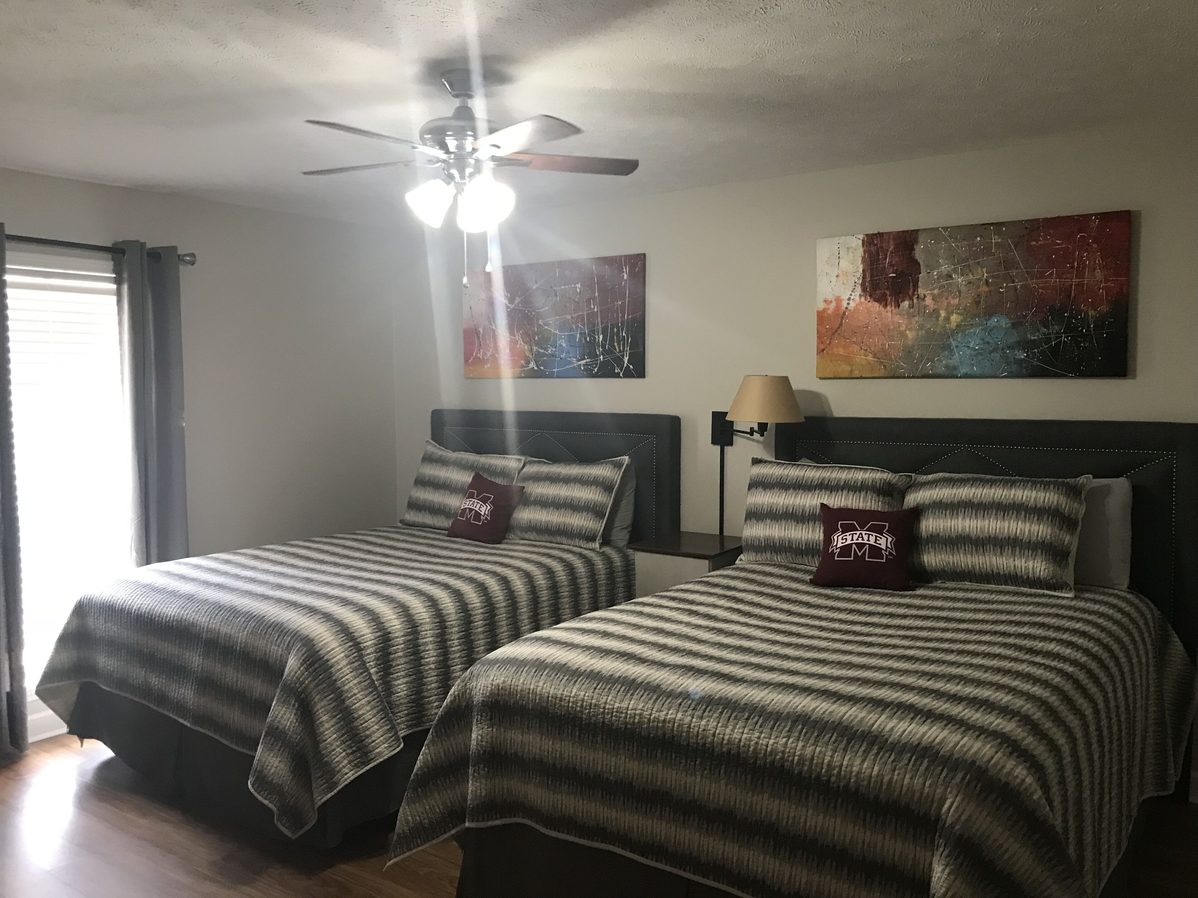 2 bedrooms, iron/ironing board, free WiFi, bed sheets