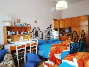 1 bedroom, iron/ironing board, bed sheets