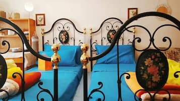 1 bedroom, iron/ironing board, bed sheets