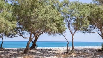 Beach nearby, sun-loungers