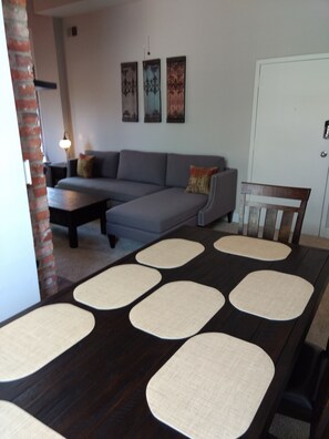 TV, fireplace - Washington, DC, 2-Bedroom, Logan Circle View. (Washington)