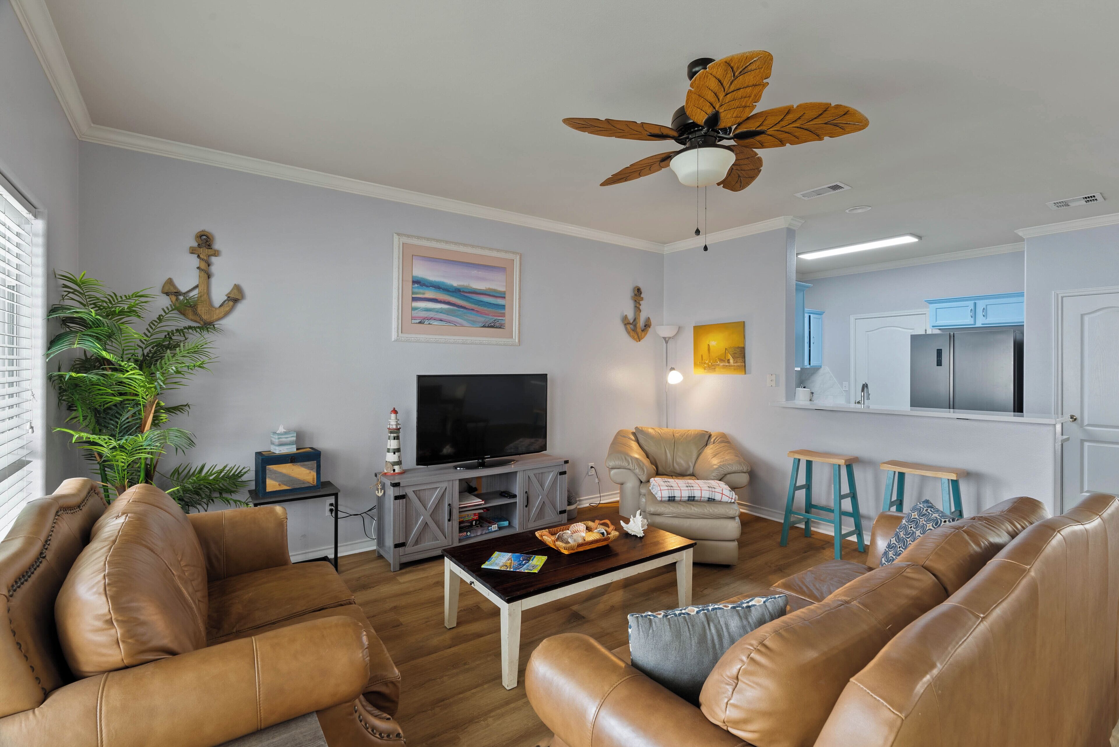 Good size living room to relax after a long day.