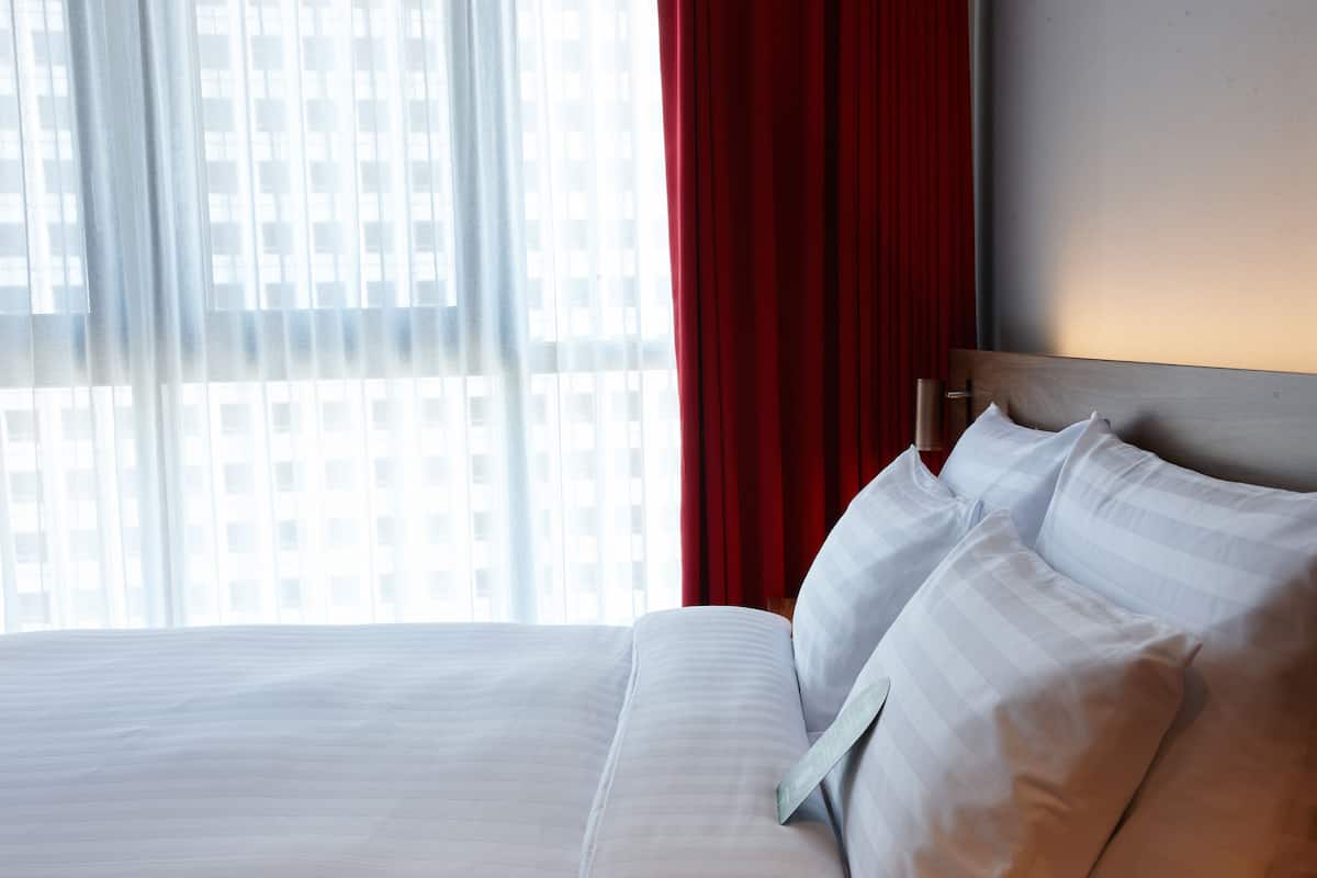 In-room safe, individually decorated, desk, blackout curtains