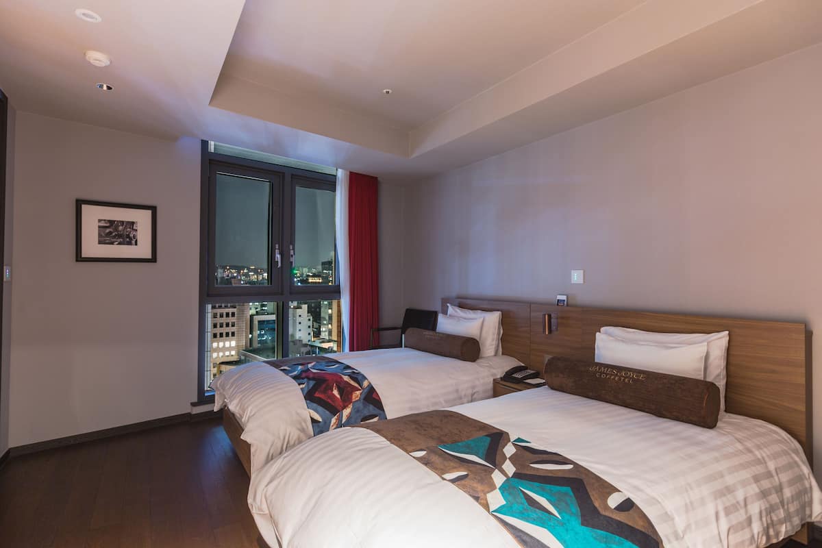 In-room safe, individually decorated, desk, blackout curtains