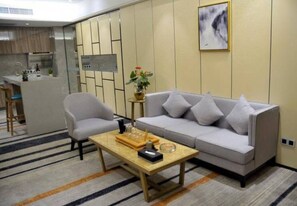 Desk, blackout curtains, rollaway beds, free WiFi