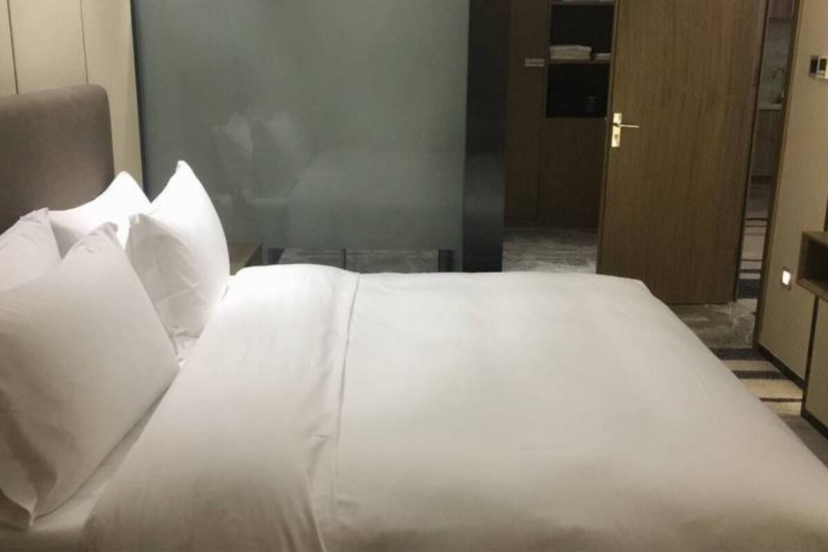 Desk, blackout drapes, rollaway beds (surcharge), WiFi (free)
