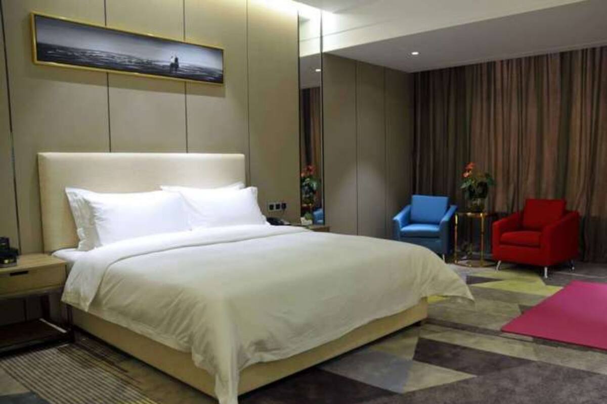 Desk, blackout drapes, rollaway beds (surcharge), WiFi (free)