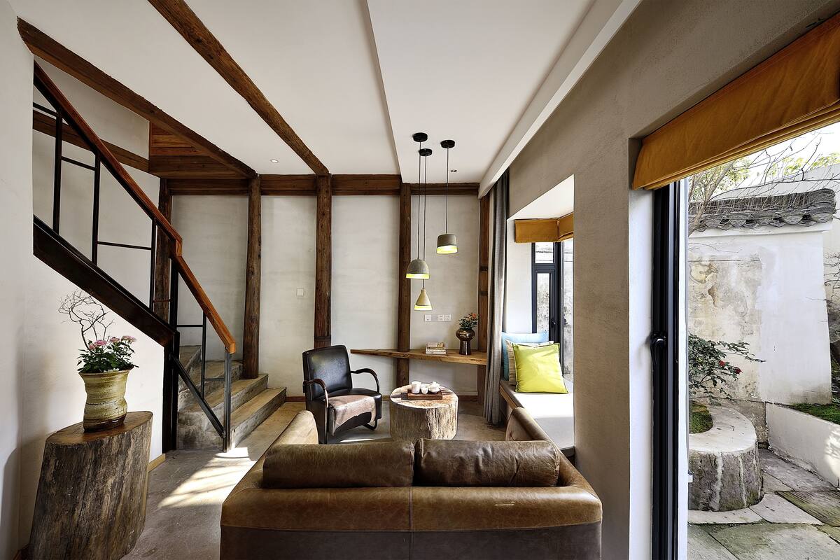 1 bedroom, desk, blackout curtains, iron/ironing board