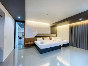 Premium Room | In-room safe, blackout drapes, free WiFi, bed sheets - 9D Sport Hotel (Udon Thani)
