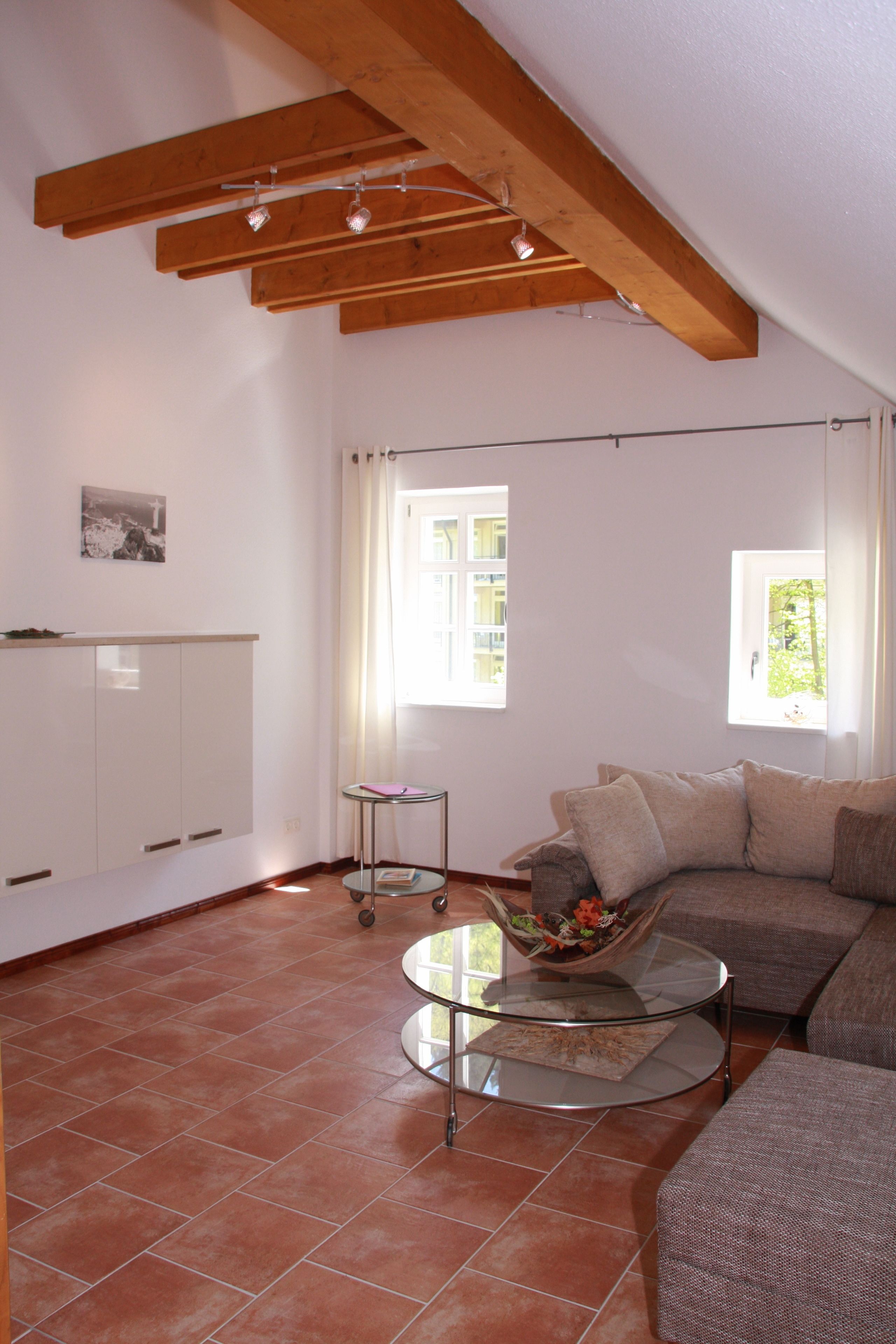 Apartment, 2 Bedrooms | Living area | LCD TV, heated floors