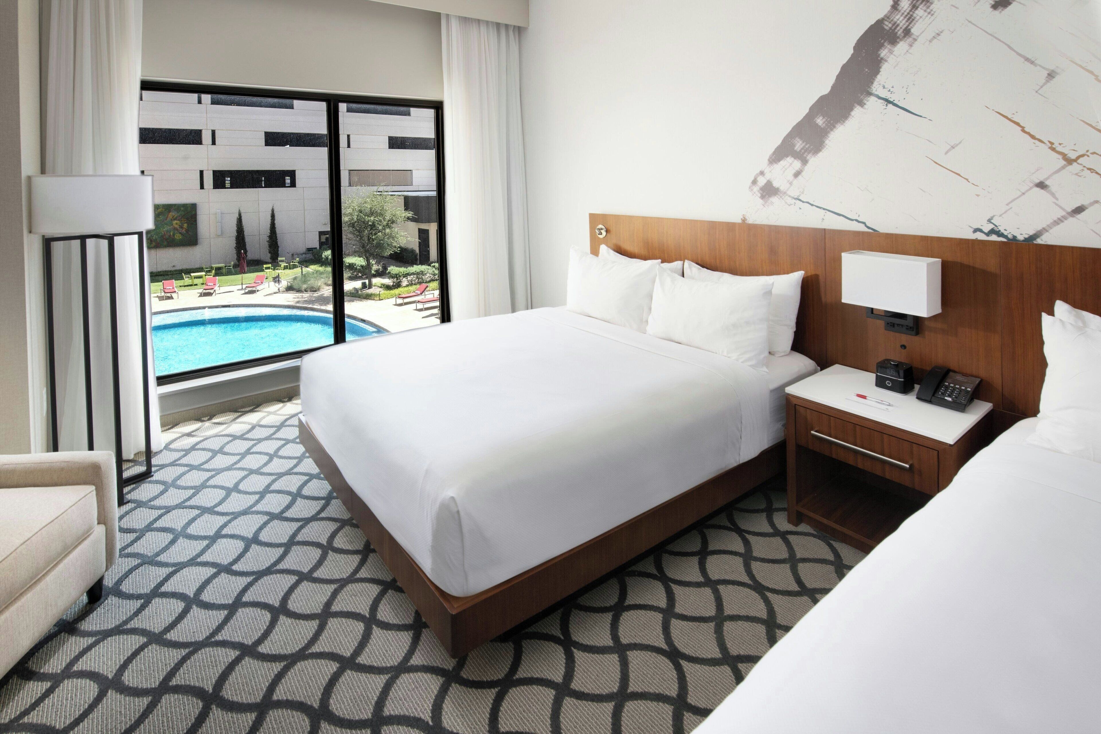 room, 2 queen beds, non smoking | desk, laptop workspace, soundproofing, iron/ironing board