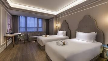 Privilege, Room, 2 Twin Beds | In-room safe, blackout drapes, soundproofing, rollaway beds