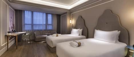 Privilege, Room, 2 Twin Beds | In-room safe, blackout drapes, soundproofing, rollaway beds