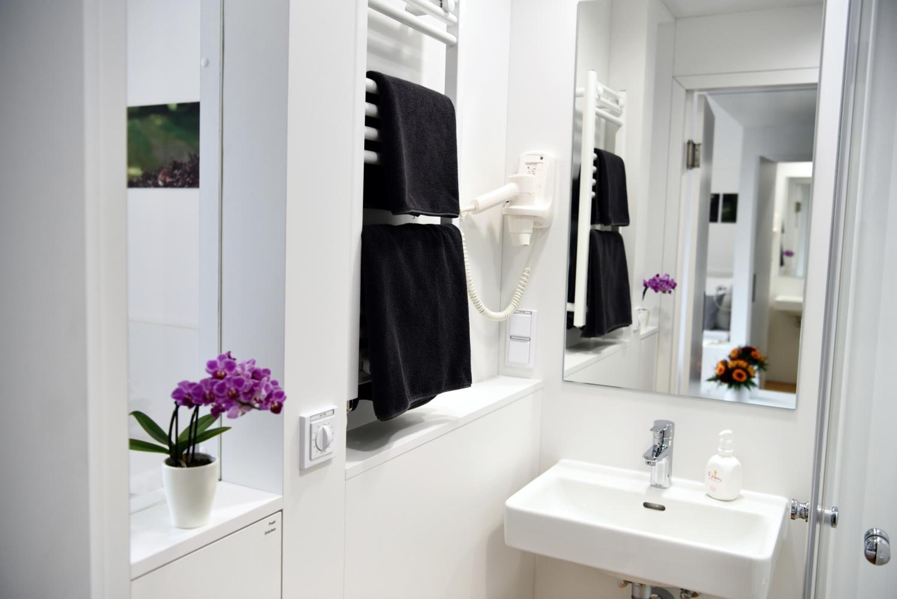 city single room | bathroom | shower, rainfall showerhead, free toiletries, hair dryer