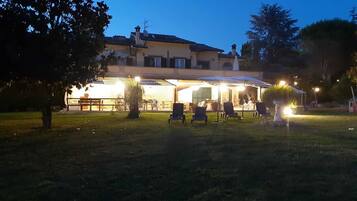 Front of property - evening/night