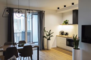 Apartment, 2 Bedrooms (Zebra - Koscielna 17) | Private kitchenette | Full-size fridge, oven, stovetop, dishwasher - Green Apartments- Ericius Group (Poznan)