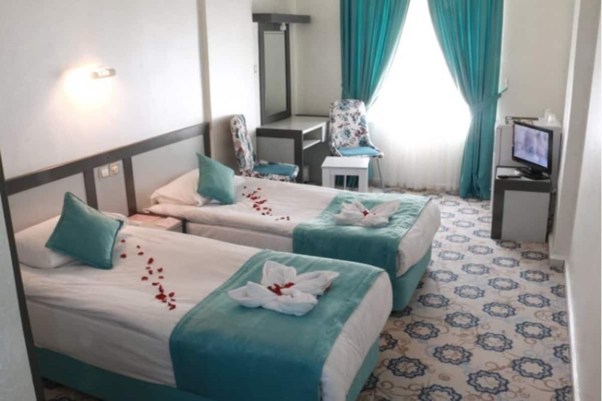 Habitación estándar con 2 camas individuales, 1 habitación | Artículos del minibar gratis, escritorio y wifi gratis