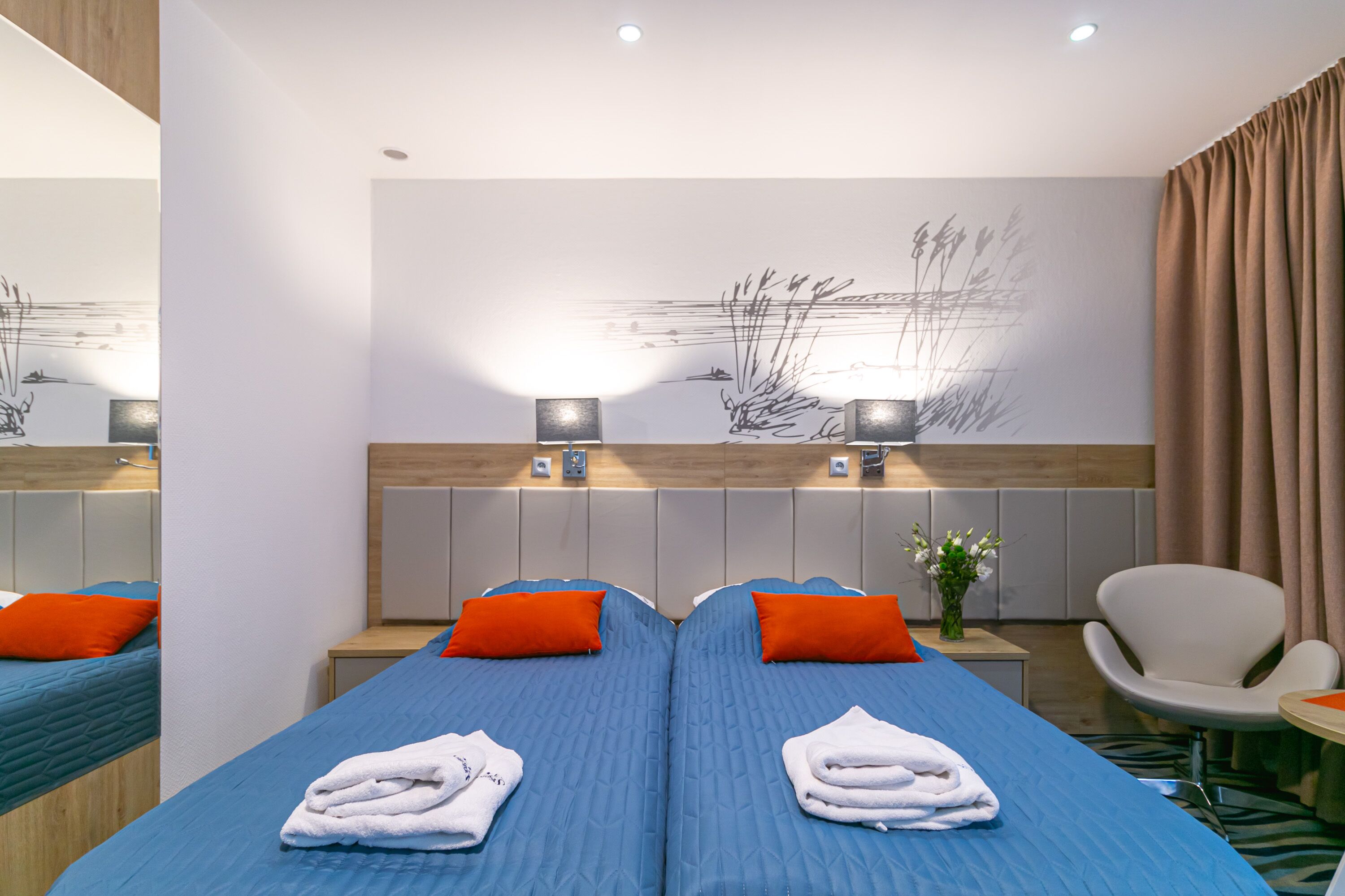 double or twin room | in-room safe, desk, iron/ironing board, cots/infant beds