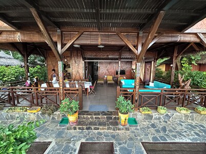 Waterfront villa with live-in staff!