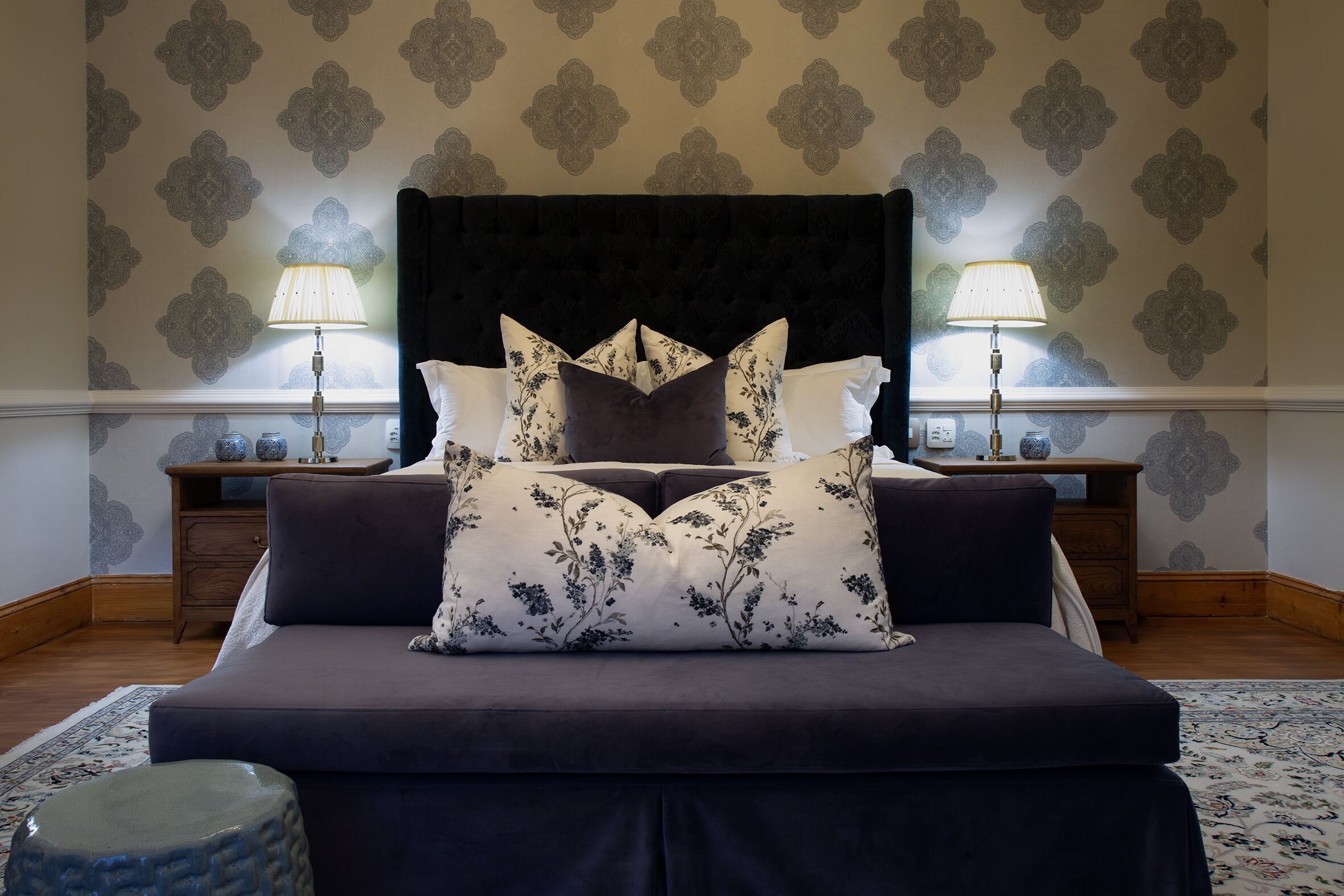 Egyptian cotton sheets, premium bedding, pillow-top beds, minibar