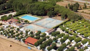 Aerial view - Camping Vila Village (Sant Feliu de Buixalleu)