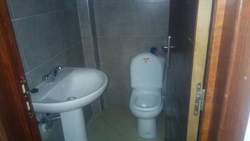 Standard Apartment, 2 Bedrooms, City View | Bathroom | Shower, rainfall showerhead, free toiletries, hair dryer