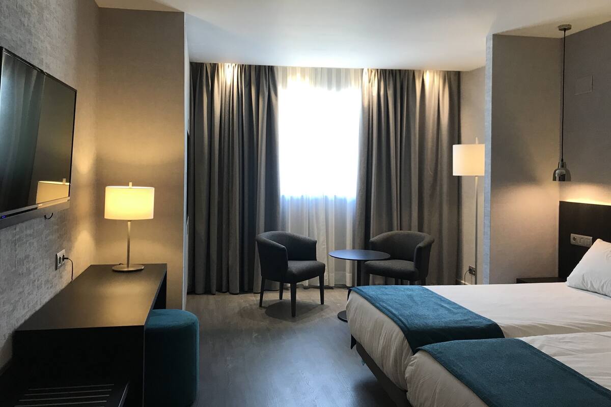 Superior Double or Twin Room, Kitchen | Minibar, in-room safe, desk, blackout curtains