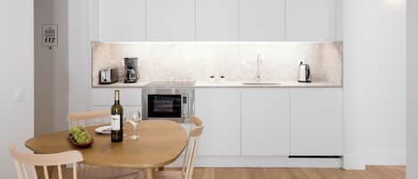 Apartment, 1 Schlafzimmer | Eigene Küche | Mini-Kühlschrank, Mikrowelle, Ofen, Herdplatte